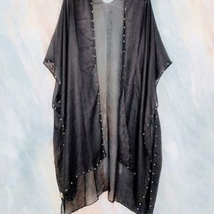 One size, black kimono